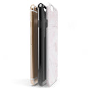 Mixtured Pink and Gray 37 Textured Marble iPhone 6/6s or 6/6s Plus 2-Piece Hybrid INK-Fuzed Case