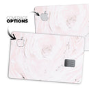Mixtured Pink and Gray 37 Textured Marble - Premium Protective Decal Skin-Kit for the Apple Credit Card