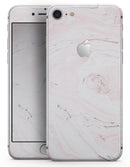Mixtured Pink and Gray 37 Textured Marble - Skin-kit for the iPhone 8 or 8 Plus