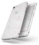 Mixtured Pink and Gray 37 Textured Marble - Skin-kit for the iPhone 8 or 8 Plus