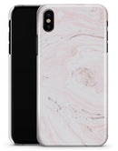 Mixtured Pink and Gray 37 Textured Marble - iPhone X Clipit Case