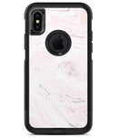 Mixtured Pink and Gray 37 Textured Marble - iPhone X OtterBox Case & Skin Kits