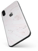 Mixtured Pink and Gray 37 Textured Marble - iPhone X Skin-Kit