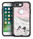 Mixtured Pink and Gray Textured Marble - iPhone 7 Plus/8 Plus OtterBox Case & Skin Kits