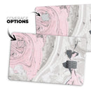 Mixtured Pink and Gray Textured Marble - Premium Protective Decal Skin-Kit for the Apple Credit Card
