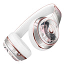 Mixtured Pink and Gray Textured Marble Full-Body Skin Kit for the Beats by Dre Solo 3 Wireless Headphones