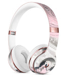 Mixtured Pink and Gray Textured Marble Full-Body Skin Kit for the Beats by Dre Solo 3 Wireless Headphones
