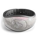 Mixtured Pink and Gray Textured Marble - Decal Skin Wrap Kit for the Disney Magic Band