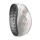 Mixtured Pink and Gray Textured Marble - Decal Skin Wrap Kit for the Disney Magic Band