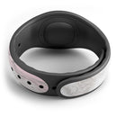 Mixtured Pink and Gray Textured Marble - Decal Skin Wrap Kit for the Disney Magic Band