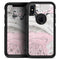 Mixtured Pink and Gray Textured Marble - Skin Kit for the iPhone OtterBox Cases
