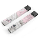 Mixtured Pink and Gray Textured Marble - Premium Decal Protective Skin-Wrap Sticker compatible with the Juul Labs vaping device