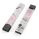 Mixtured Pink and Gray Textured Marble - Premium Decal Protective Skin-Wrap Sticker compatible with the Juul Labs vaping device