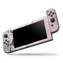 Mixtured Pink and Gray Textured Marble // Skin Decal Wrap Kit for Nintendo Switch Console & Dock, Joy-Cons, Pro Controller, Lite, 3DS XL, 2DS XL, DSi, or Wii - Vinyl Skin Wrap for Nintendo Switch 2, OLED, Lite, Pro Controller, Wii & Classic Handhelds