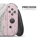 Mixtured Pink and Gray Textured Marble // Skin Decal Wrap Kit for Nintendo Switch Console & Dock, Joy-Cons, Pro Controller, Lite, 3DS XL, 2DS XL, DSi, or Wii - Vinyl Skin Wrap for Nintendo Switch 2, OLED, Lite, Pro Controller, Wii & Classic Handhelds