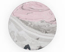Mixtured Pink and Gray Textured Marble - Skin Kit for PopSockets and other Smartphone Extendable Grips & Stands