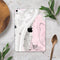 Mixtured Pink and Gray Textured Marble - Full Body Skin Decal for the Apple iPad Pro 12.9", 11", 10.5", 9.7", Air or Mini (All Models Available)