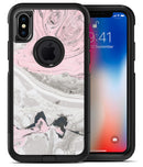 Mixtured Pink and Gray Textured Marble - iPhone X OtterBox Case & Skin Kits