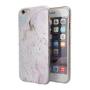 Mixtured Pink and Gray v3 Textured Marble iPhone 6/6s or 6/6s Plus 2-Piece Hybrid INK-Fuzed Case