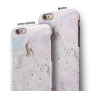 Mixtured Pink and Gray v3 Textured Marble iPhone 6/6s or 6/6s Plus 2-Piece Hybrid INK-Fuzed Case