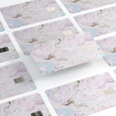 Mixtured Pink and Gray v3 Textured Marble - Premium Protective Decal Skin-Kit for the Apple Credit Card