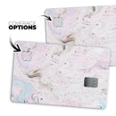 Mixtured Pink and Gray v3 Textured Marble - Premium Protective Decal Skin-Kit for the Apple Credit Card