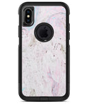 Mixtured Pink and Gray v3 Textured Marble - iPhone X OtterBox Case & Skin Kits