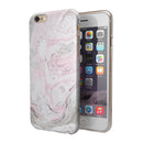 Mixtured Pink and Gray v4 Textured Marble iPhone 6/6s or 6/6s Plus 2-Piece Hybrid INK-Fuzed Case