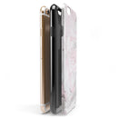 Mixtured Pink and Gray v4 Textured Marble iPhone 6/6s or 6/6s Plus 2-Piece Hybrid INK-Fuzed Case
