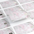 Mixtured Pink and Gray v4 Textured Marble - Premium Protective Decal Skin-Kit for the Apple Credit Card