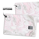 Mixtured Pink and Gray v4 Textured Marble - Premium Protective Decal Skin-Kit for the Apple Credit Card