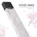 Mixtured Pink and Gray v4 Textured Marble - Premium Decal Protective Skin-Wrap Sticker compatible with the Juul Labs vaping device