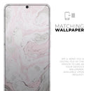 Mixtured Pink and Gray v4 Textured Marble - Skin-Kit for the Samsung Galaxy S-Series S20, S20 Plus, S20 Ultra , S10 & others (All Galaxy Devices Available)