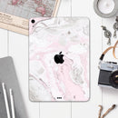 Mixtured Pink and Gray v4 Textured Marble - Full Body Skin Decal for the Apple iPad Pro 12.9", 11", 10.5", 9.7", Air or Mini (All Models Available)