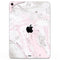 Mixtured Pink and Gray v4 Textured Marble - Full Body Skin Decal for the Apple iPad Pro 12.9", 11", 10.5", 9.7", Air or Mini (All Models Available)
