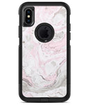 Mixtured Pink and Gray v4 Textured Marble - iPhone X OtterBox Case & Skin Kits