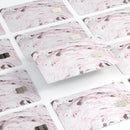 Mixtured Pink and Gray v9 Textured Marble - Premium Protective Decal Skin-Kit for the Apple Credit Card