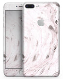 Mixtured Pink and Gray v9 Textured Marble - Skin-kit for the iPhone 8 or 8 Plus