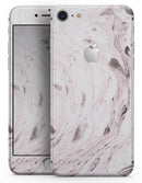 Mixtured Pink and Gray v9 Textured Marble - Skin-kit for the iPhone 8 or 8 Plus