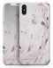 Mixtured Pink and Gray v9 Textured Marble - iPhone X Skin-Kit