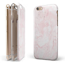 Mixtured Pink v3 Textured Marble iPhone 6/6s or 6/6s Plus 2-Piece Hybrid INK-Fuzed Case