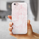 Mixtured Pink v3 Textured Marble iPhone 6/6s or 6/6s Plus 2-Piece Hybrid INK-Fuzed Case