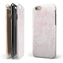 Mixtured Pink v3 Textured Marble iPhone 6/6s or 6/6s Plus 2-Piece Hybrid INK-Fuzed Case