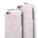 Mixtured Pink v3 Textured Marble iPhone 6/6s or 6/6s Plus 2-Piece Hybrid INK-Fuzed Case