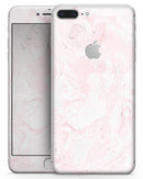 Mixtured Pink v3 Textured Marble - Skin-kit for the iPhone 8 or 8 Plus
