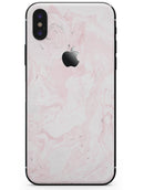Mixtured Pink v3 Textured Marble - iPhone X Skin-Kit