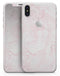 Mixtured Pink v3 Textured Marble - iPhone X Skin-Kit