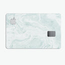 Mixtured Teal v3 Textured Marble - Premium Protective Decal Skin-Kit for the Apple Credit Card