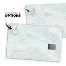 Mixtured Teal v3 Textured Marble - Premium Protective Decal Skin-Kit for the Apple Credit Card