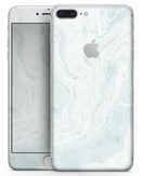 Mixtured Teal v3 Textured Marble - Skin-kit for the iPhone 8 or 8 Plus
